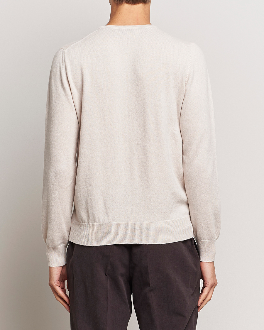 Herr | Tröjor | Gran Sasso | Wool/Cashmere Crew Neck Cream