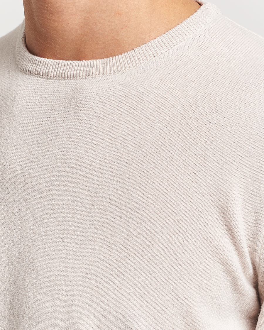 Herr | Tröjor | Gran Sasso | Wool/Cashmere Crew Neck Cream