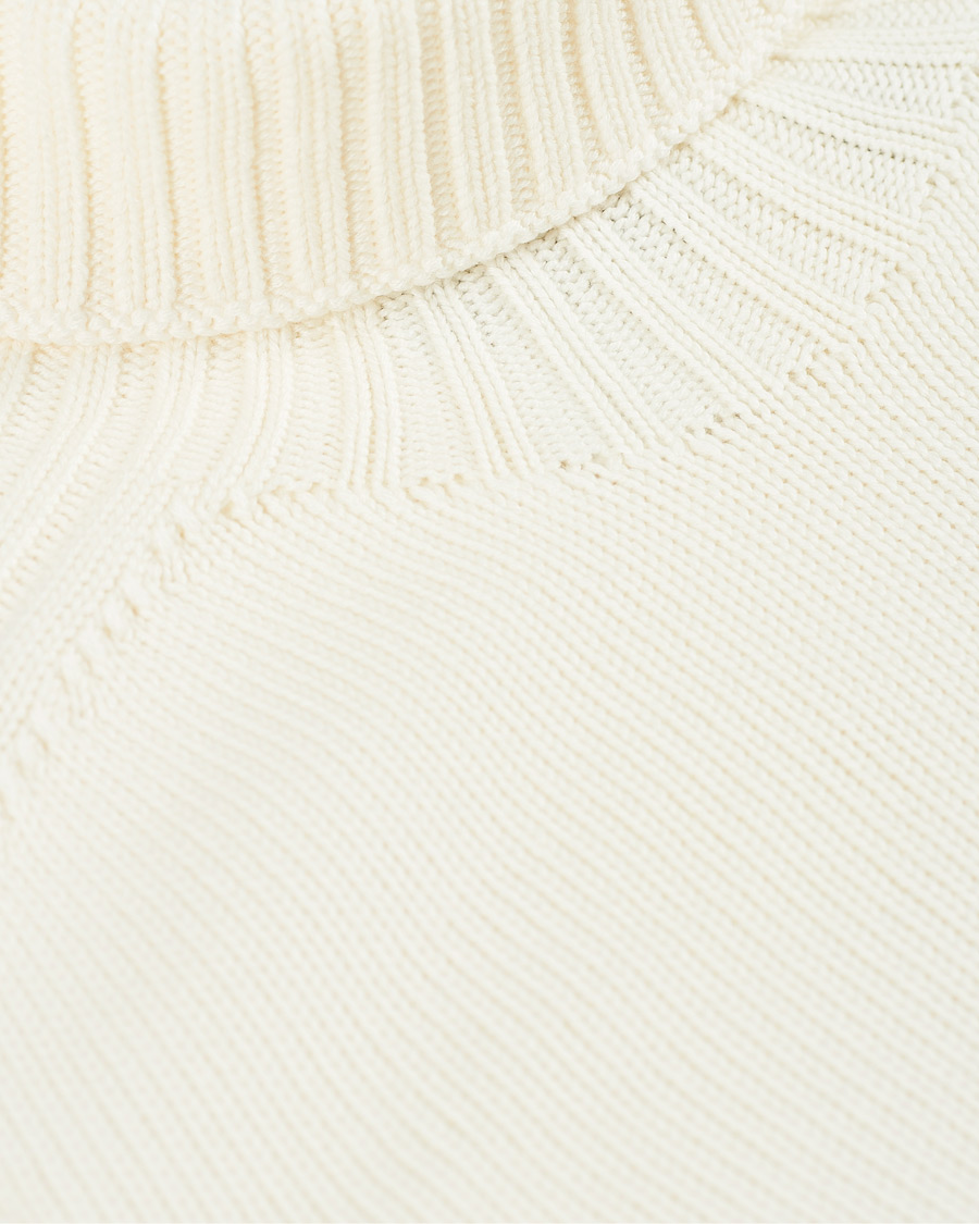 Herr | Tröjor | Gran Sasso | Rainwool Rollneck White