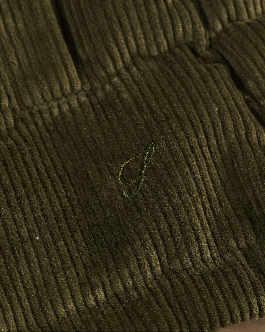 Herr | Jackor | Stenströms | Padded Corduroy Hood Vest Olive