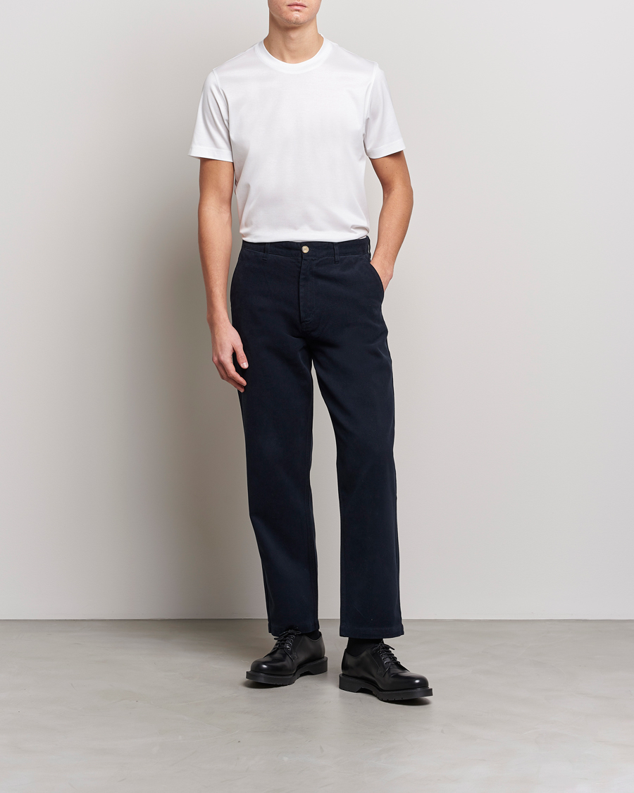 Herr | T-Shirts | Eton | Filo Di Scozia Cotton T-Shirt White