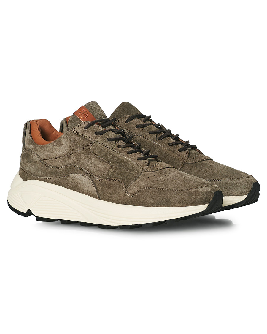 Herr | Buttero Vinci Suede Running Sneaker Taupe | Buttero | Vinci Suede Running Sneaker Taupe
