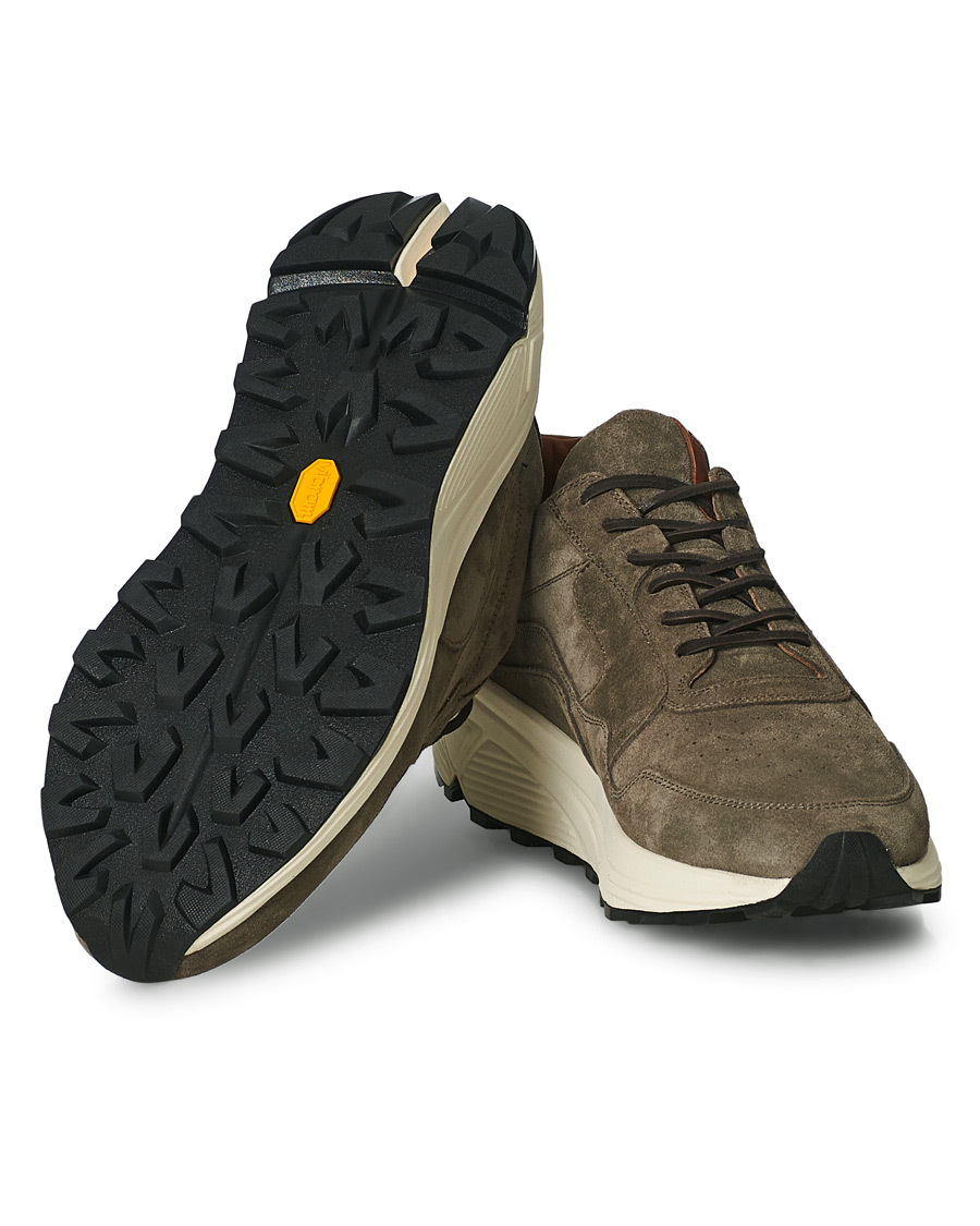 Herr | Buttero Vinci Suede Running Sneaker Taupe | Buttero | Vinci Suede Running Sneaker Taupe