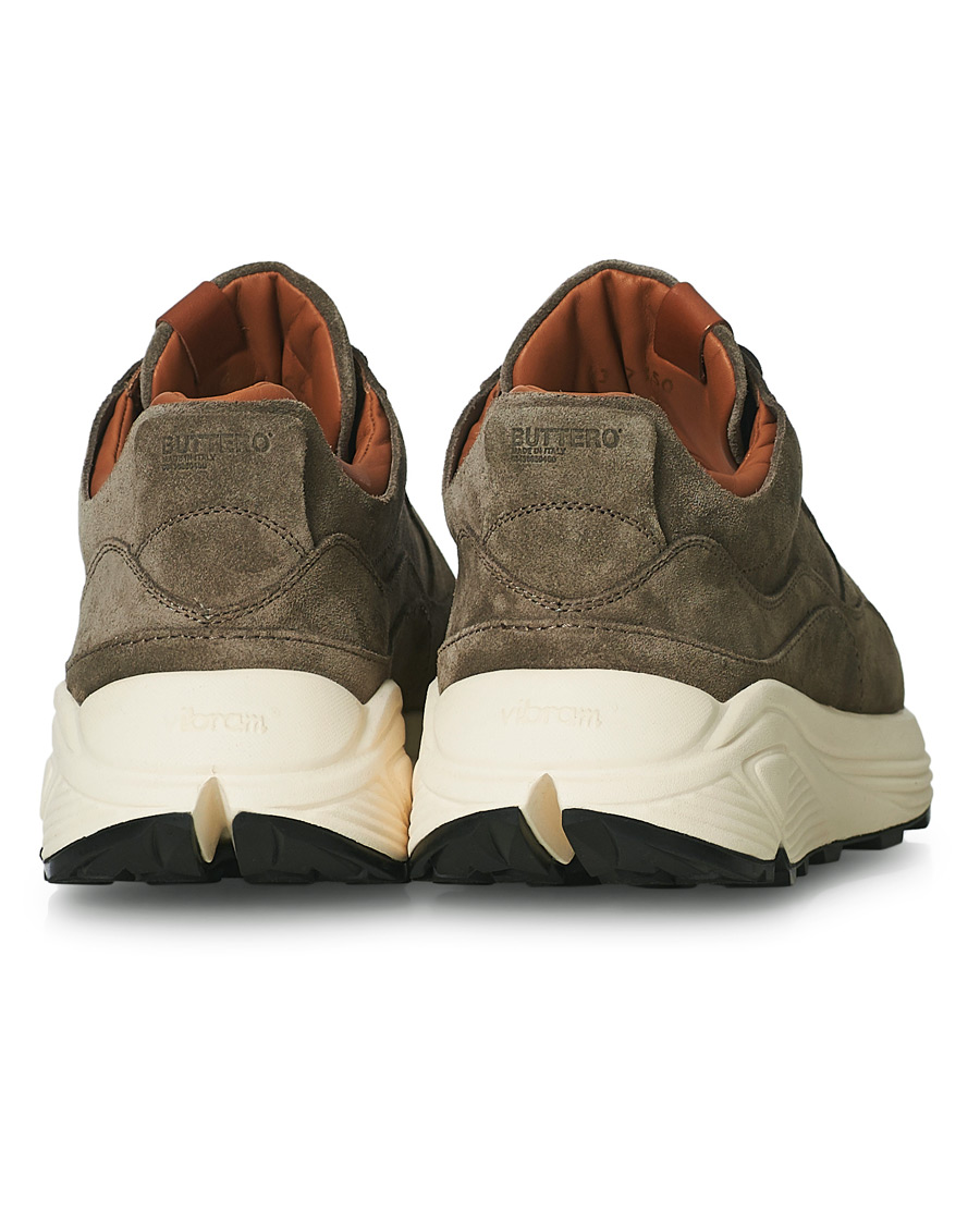 Herr | Buttero Vinci Suede Running Sneaker Taupe | Buttero | Vinci Suede Running Sneaker Taupe