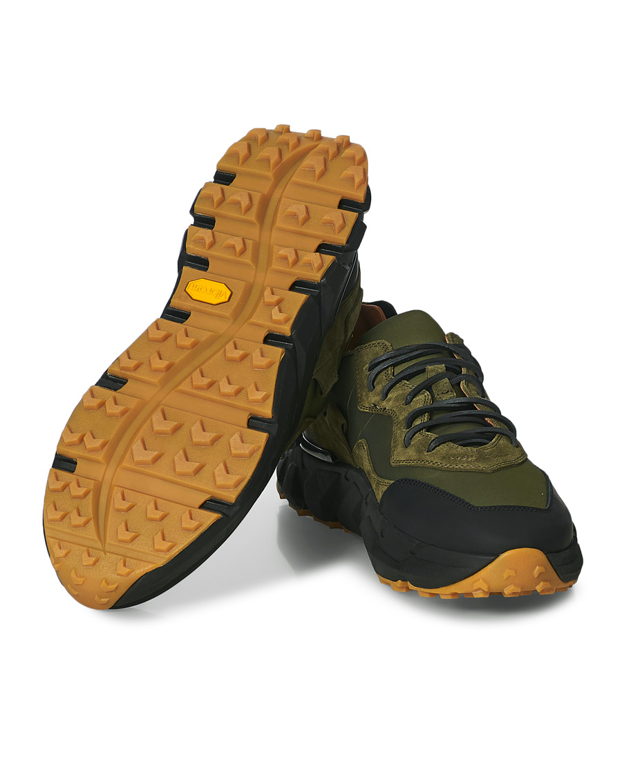 Herr | Buttero Spazio Running Sneaker Black/Olive | Buttero | Spazio Running Sneaker Black/Olive