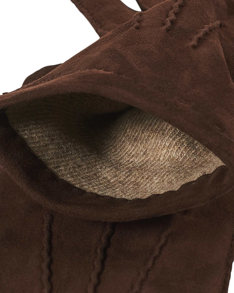 Herr | Hestra Arthur Wool Lined Suede Glove Marron | Hestra | Arthur Wool Lined Suede Glove Marron
