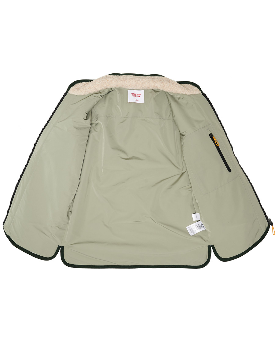 Herr | Tröjor | Orlebar Brown | Baird Fleece Full Zip Dune/Artichoke