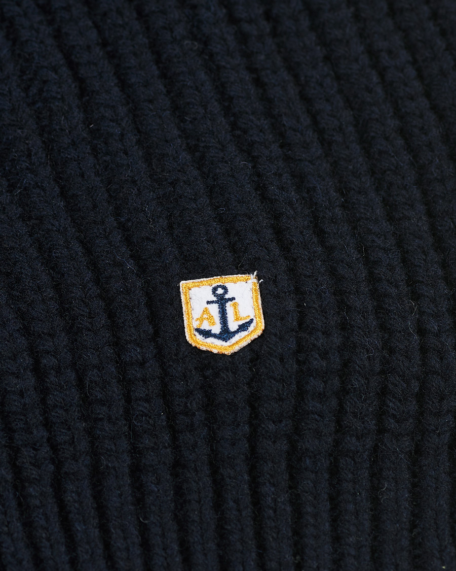 Herr | Tröjor | Armor-lux | Ribbed Zip Sweater Navy