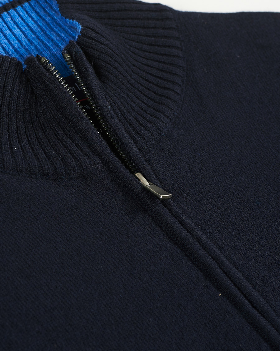 Herr | Tröjor | Armor-lux | Wool Zip Cardigan Navy