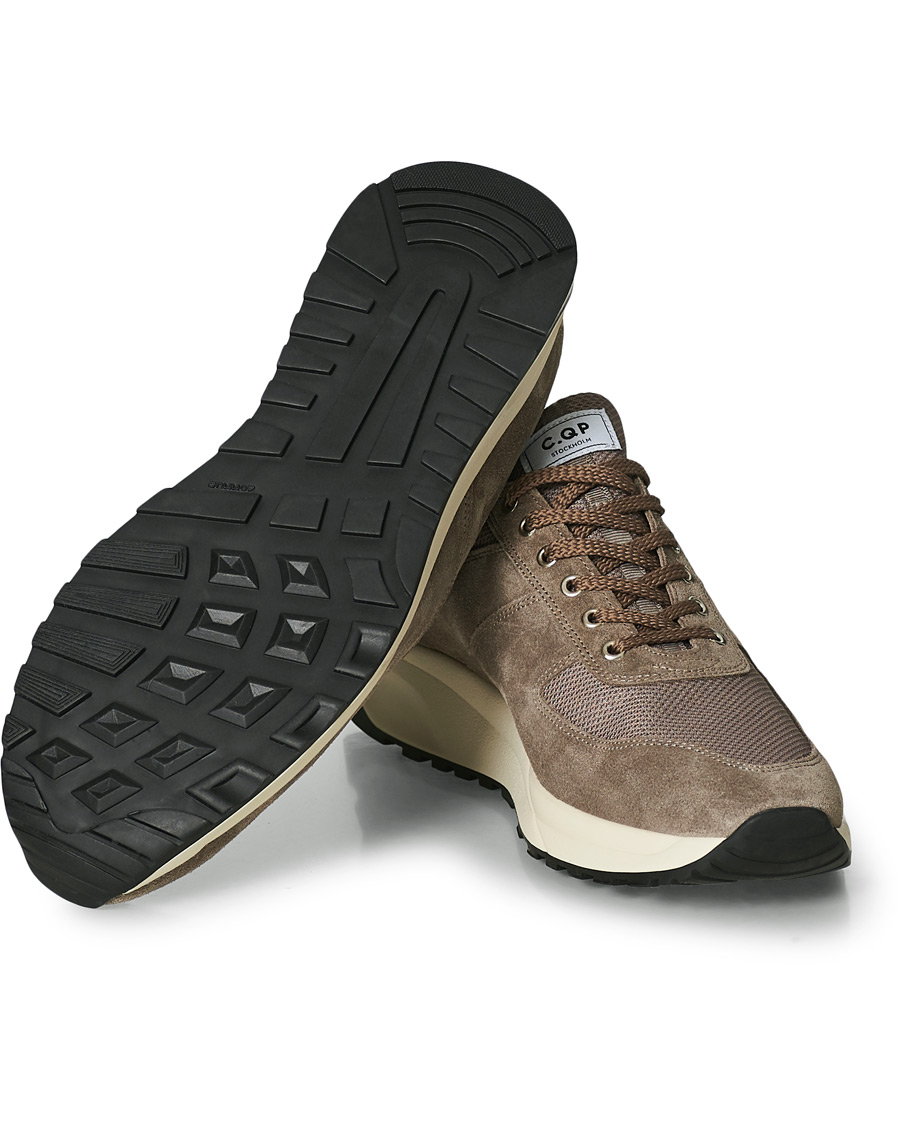 Herr | C.QP Stride Suede/Mesh Running Sneaker Cargo | CQP | C.QP Stride Suede/Mesh Running Sneaker Cargo
