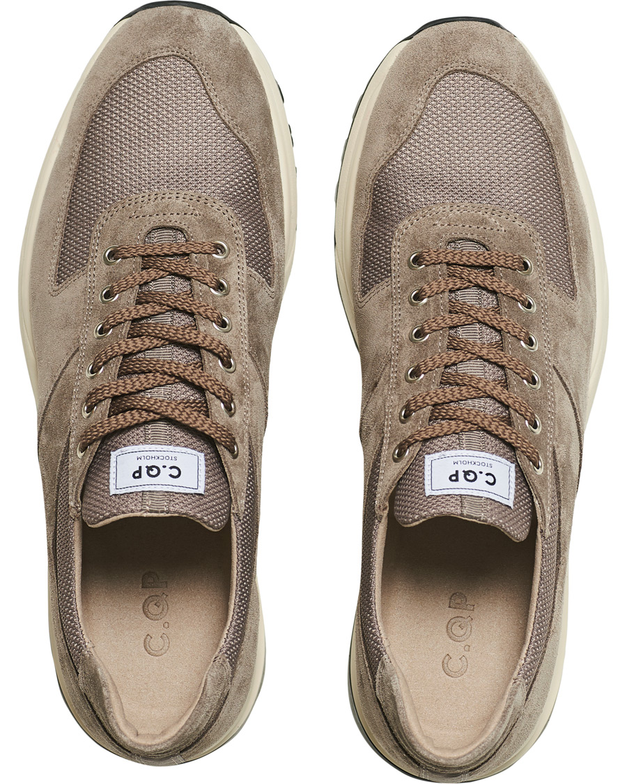 Herr | C.QP Stride Suede/Mesh Running Sneaker Cargo | CQP | C.QP Stride Suede/Mesh Running Sneaker Cargo
