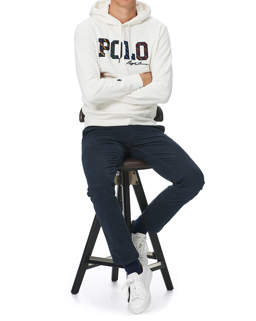 Herr | Tröjor | Polo Ralph Lauren | Magic Fleece Logo Hoodie Deckwash White