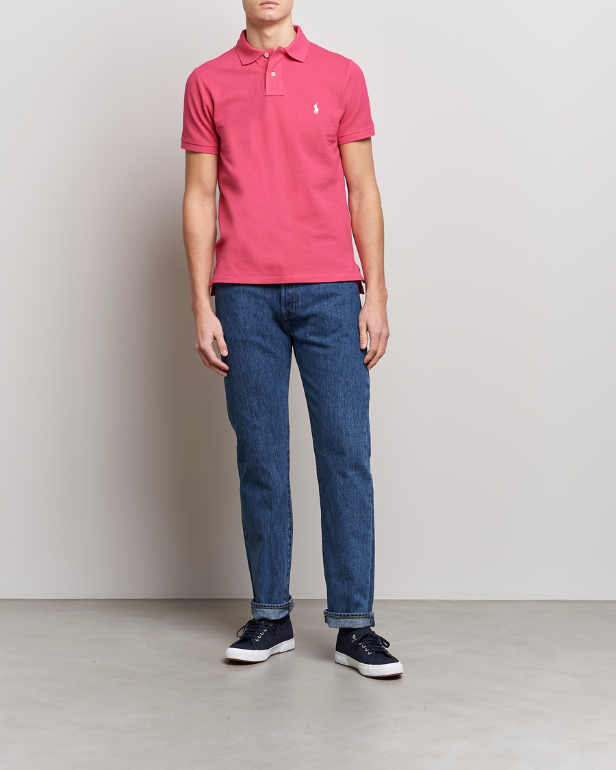 Herr | Pikéer | Polo Ralph Lauren | Custom Slim Fit Polo Hot Pink