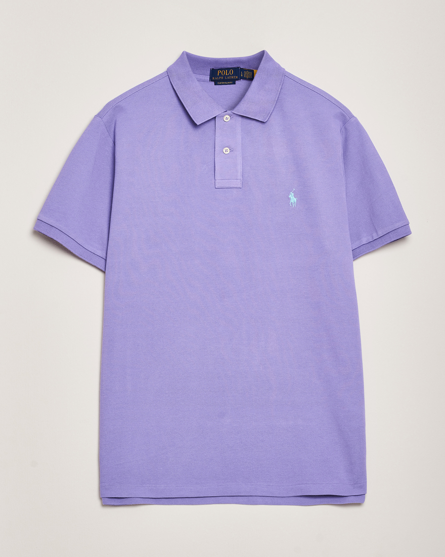Herr | Pikéer | Polo Ralph Lauren | Custom Slim Fit Polo Cactus Purple