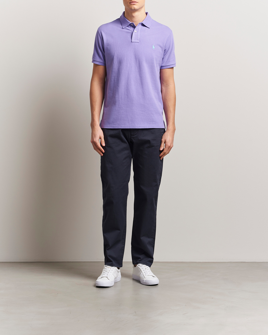 Herr | Pikéer | Polo Ralph Lauren | Custom Slim Fit Polo Cactus Purple