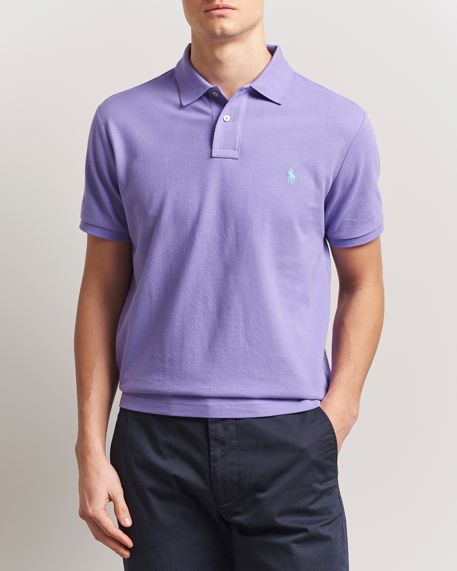 Herr | Pikéer | Polo Ralph Lauren | Custom Slim Fit Polo Cactus Purple