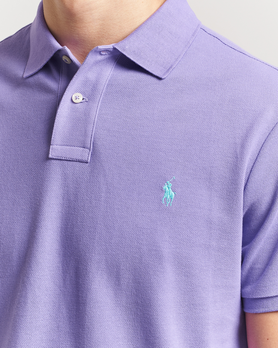 Herr | Pikéer | Polo Ralph Lauren | Custom Slim Fit Polo Cactus Purple