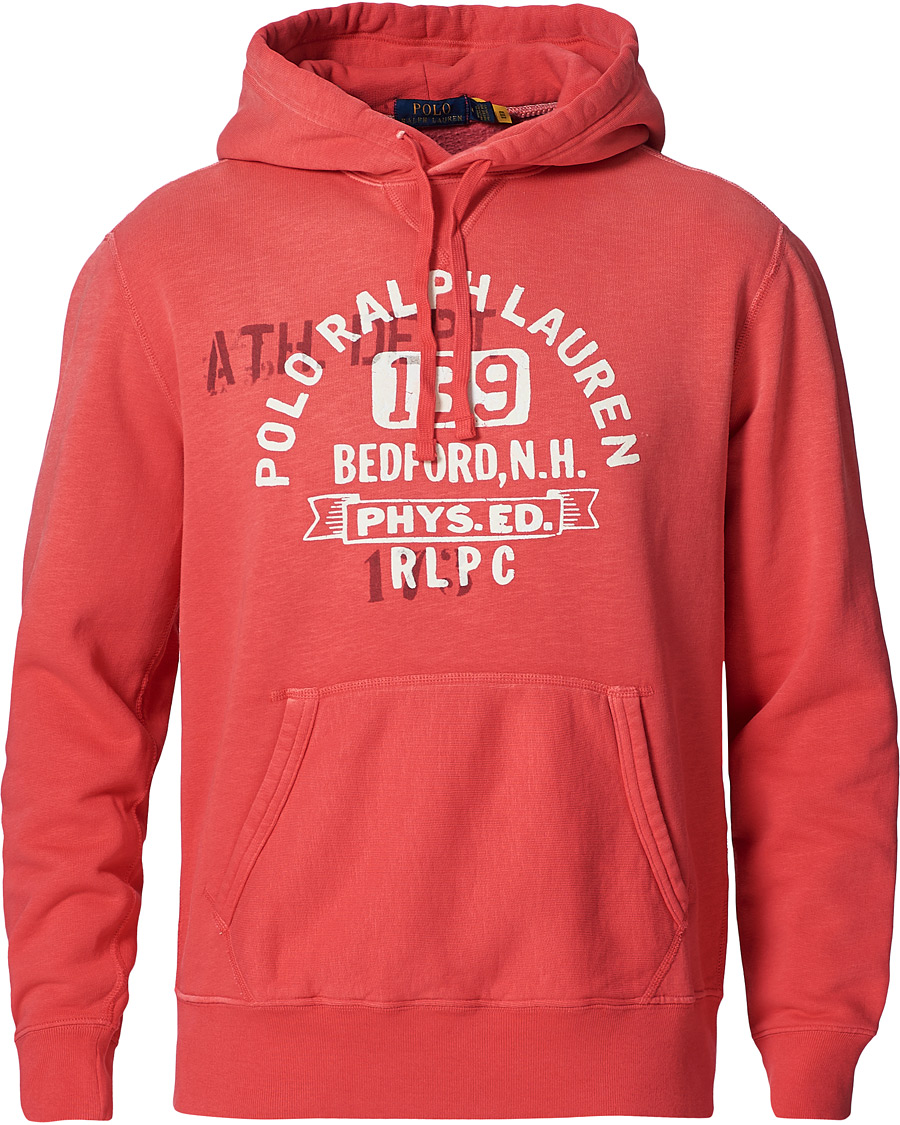 Herr | Tröjor | Polo Ralph Lauren | Vintage Fleece Logo Hoodie Sunset Red