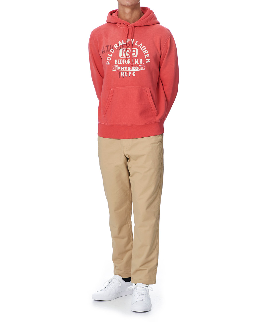 Herr | Tröjor | Polo Ralph Lauren | Vintage Fleece Logo Hoodie Sunset Red