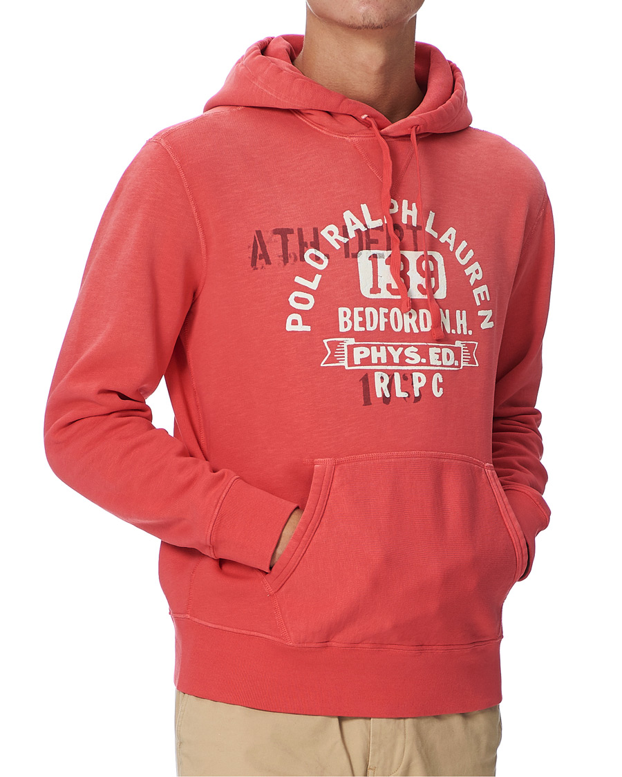 Herr | Tröjor | Polo Ralph Lauren | Vintage Fleece Logo Hoodie Sunset Red