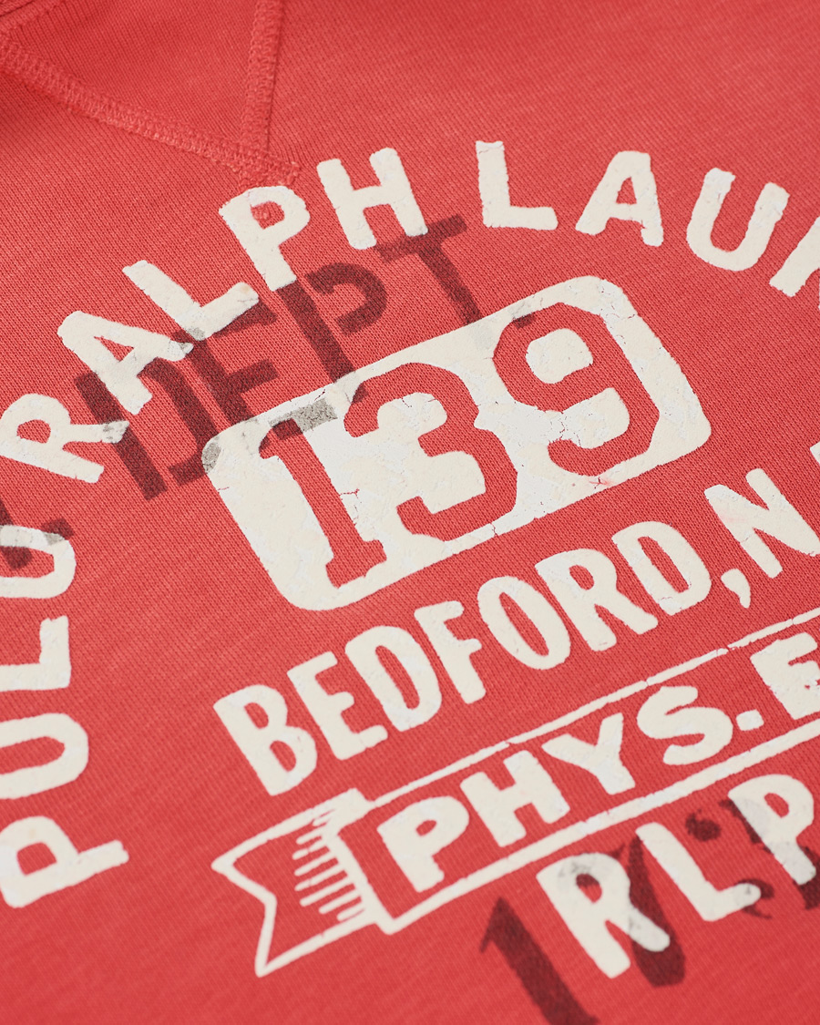 Herr | Tröjor | Polo Ralph Lauren | Vintage Fleece Logo Hoodie Sunset Red