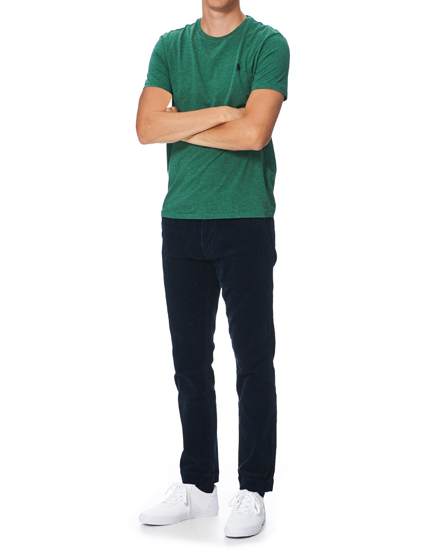 Herr | T-Shirts | Polo Ralph Lauren | Custom Slim Fit Crew Neck Tee Green Heather