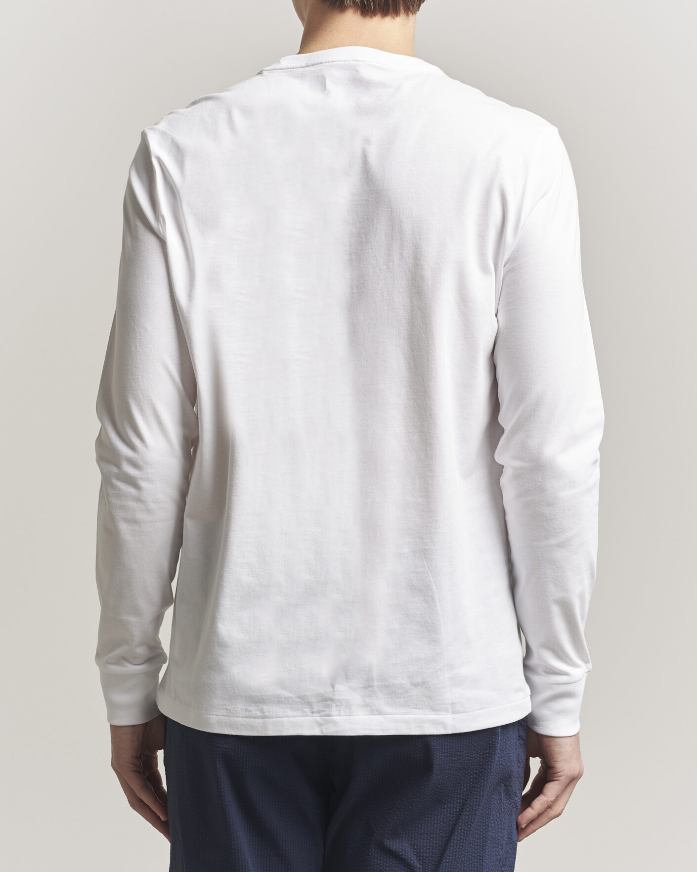 Herr | T-Shirts | Polo Ralph Lauren | Custom Slim Fit Long Sleeve Tee White