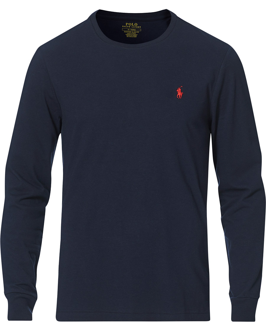 Herr | T-Shirts | Polo Ralph Lauren | Custom Slim Fit Long Sleeve Tee Ink