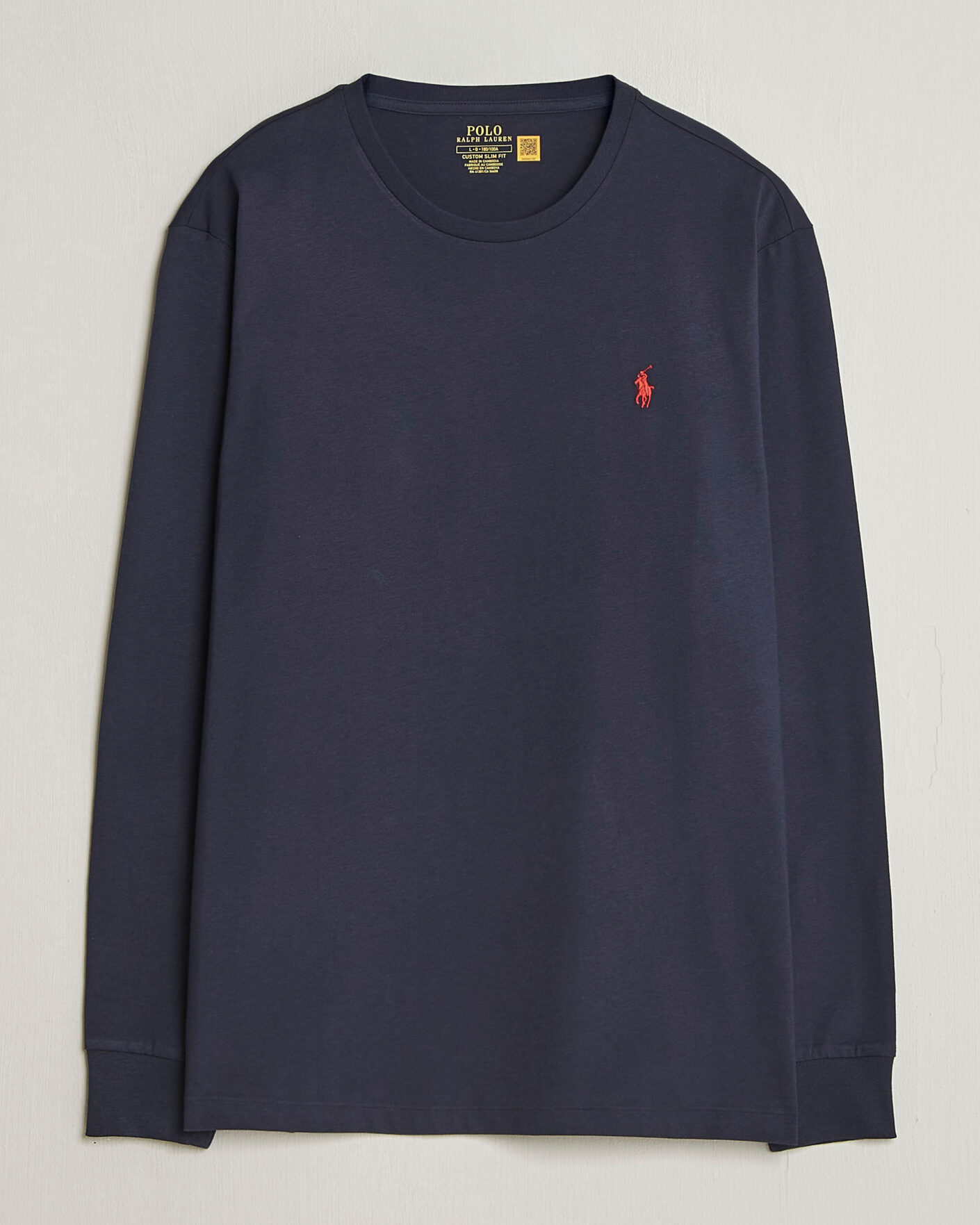 Herr | T-Shirts | Polo Ralph Lauren | Custom Slim Fit Long Sleeve Tee Ink