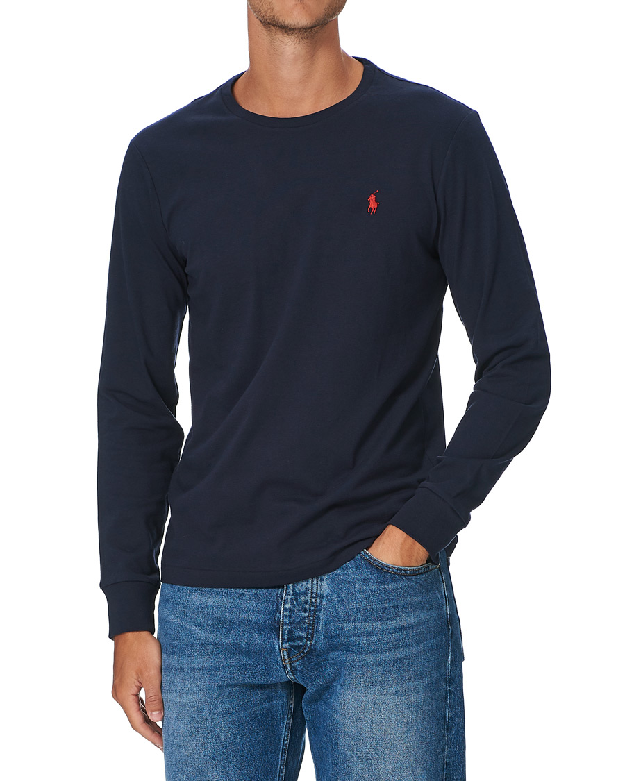 Herr | T-Shirts | Polo Ralph Lauren | Custom Slim Fit Long Sleeve Tee Ink
