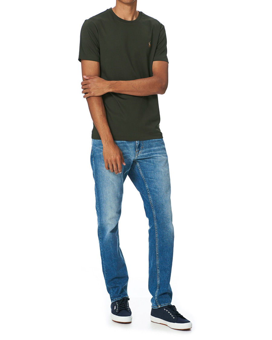 Herr | T-Shirts | Polo Ralph Lauren | Luxury Pima Cotton Crew Neck Tee Estate Olive