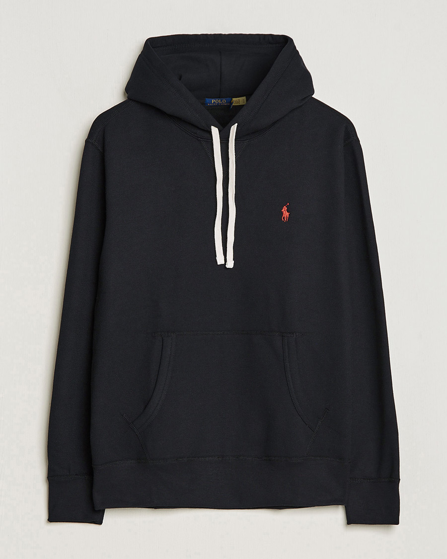 Herr | Tröjor | Polo Ralph Lauren | RL Fleece Hoodie Polo Black