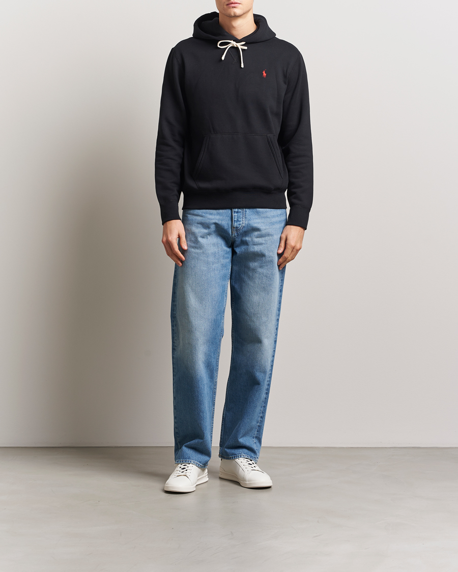 Herr | Tröjor | Polo Ralph Lauren | RL Fleece Hoodie Polo Black