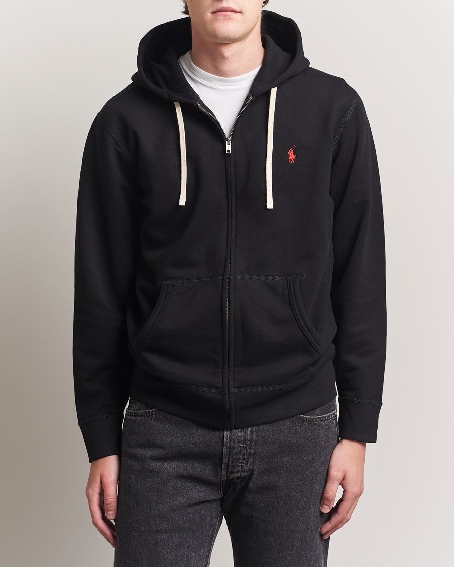 Herr | Tröjor | Polo Ralph Lauren | Fleece Full Zip Hoodie Polo Black