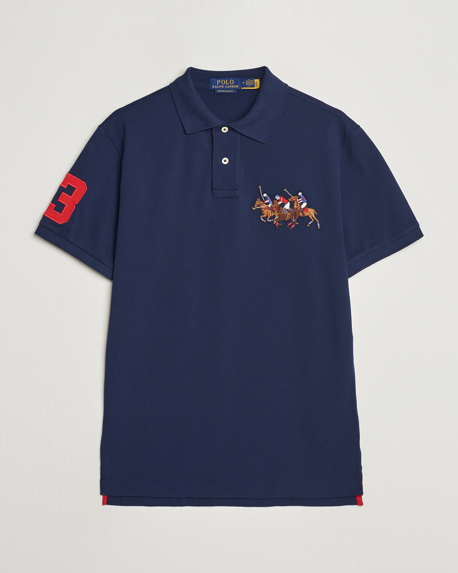 Herr | Pikéer | Polo Ralph Lauren | Custom Slim Fit Match Club Polo Newport Navy