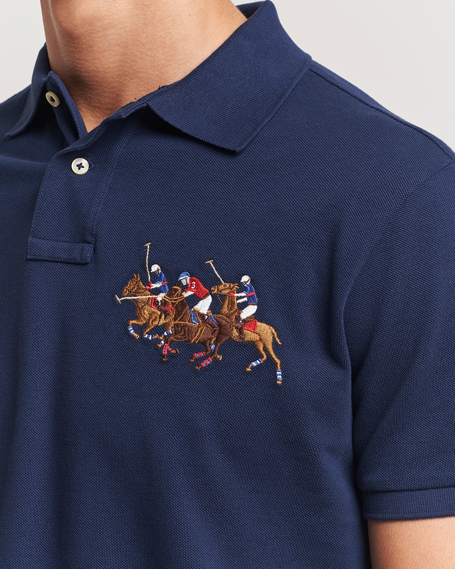 Herr | Pikéer | Polo Ralph Lauren | Custom Slim Fit Match Club Polo Newport Navy