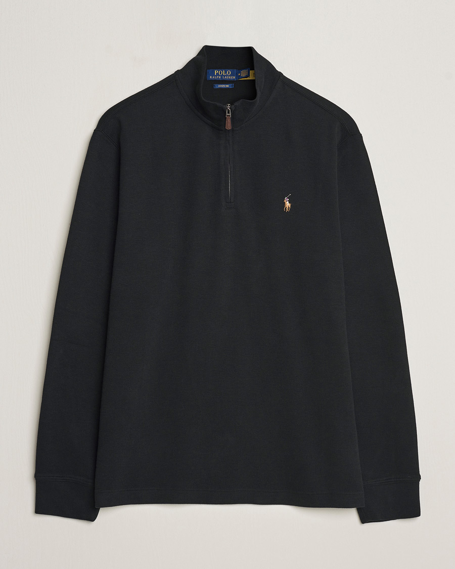 Herr |  | Polo Ralph Lauren | Double Knit Jaquard Half Zip Sweater Black