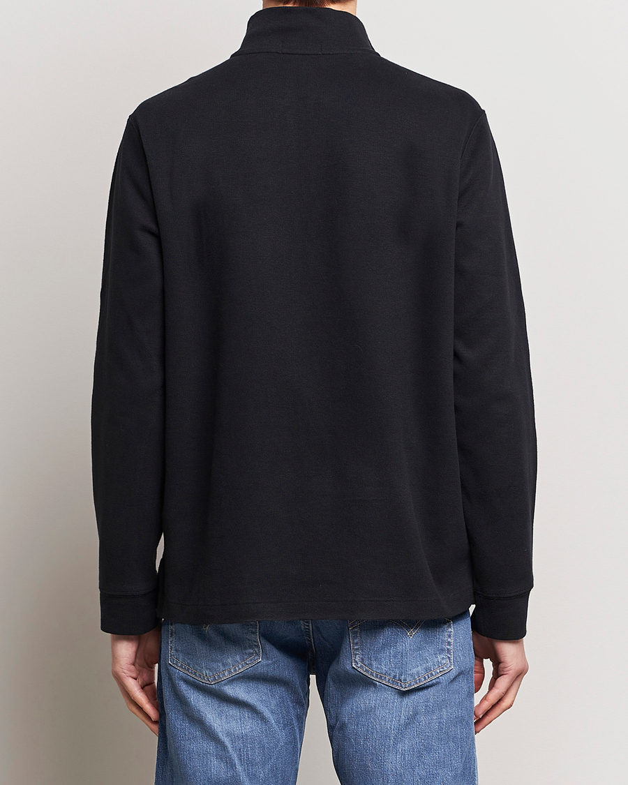 Herr | Tröjor | Polo Ralph Lauren | Double Knit Jaquard Half Zip Sweater Black