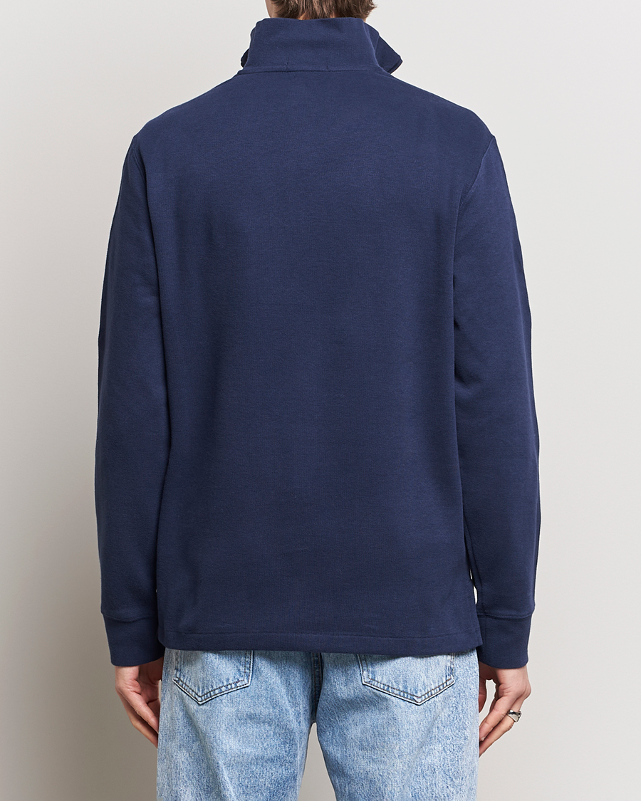 Herr | Tröjor | Polo Ralph Lauren | Double Knit Jaquard Half Zip Sweater Cruise Navy