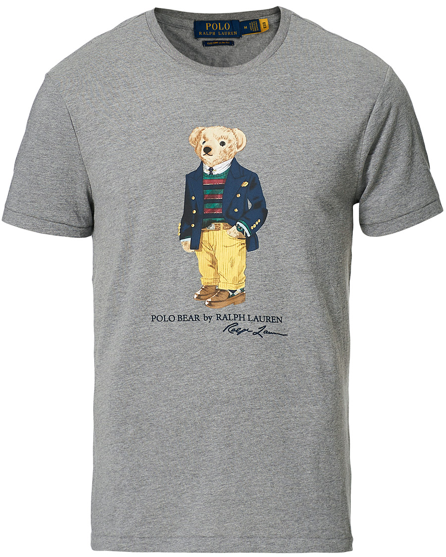 Herr | T-Shirts | Polo Ralph Lauren | Bear Crew Neck Tee Grey Heather