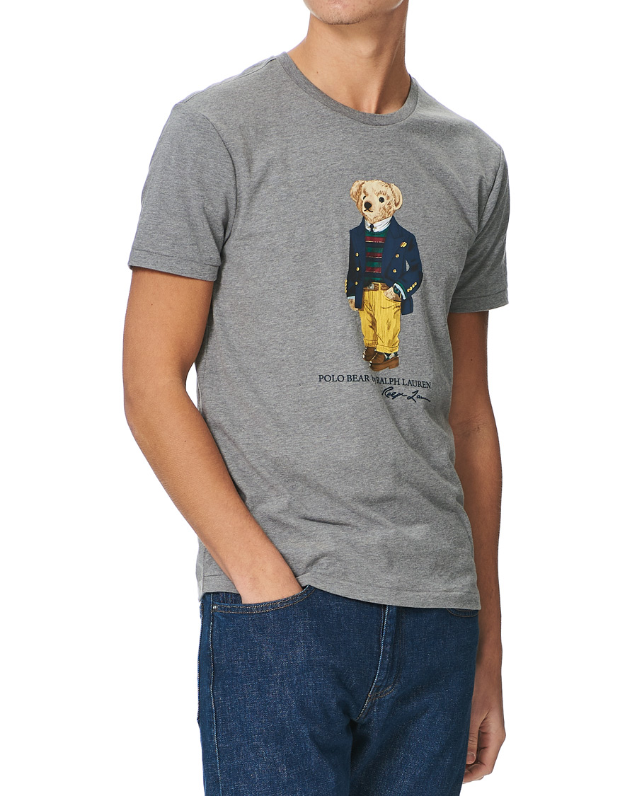 Herr | T-Shirts | Polo Ralph Lauren | Bear Crew Neck Tee Grey Heather