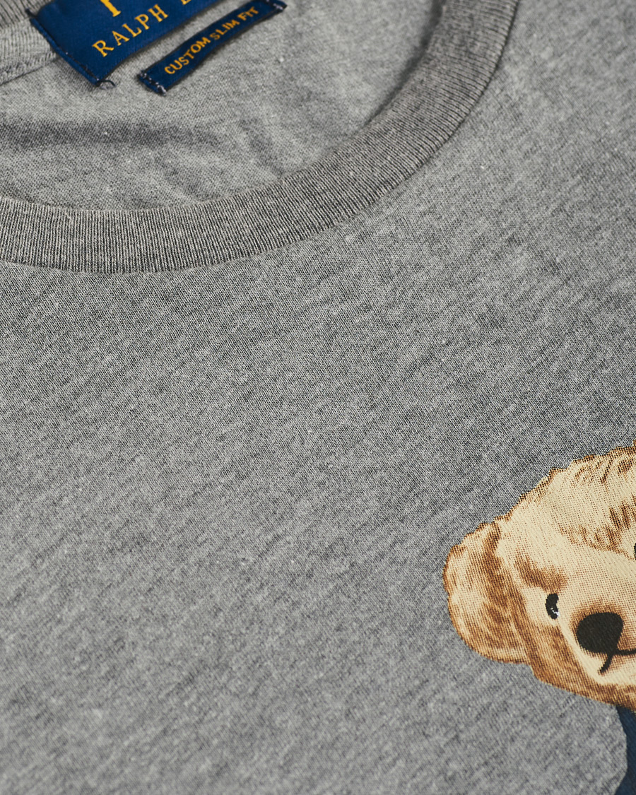 Herr | T-Shirts | Polo Ralph Lauren | Bear Crew Neck Tee Grey Heather
