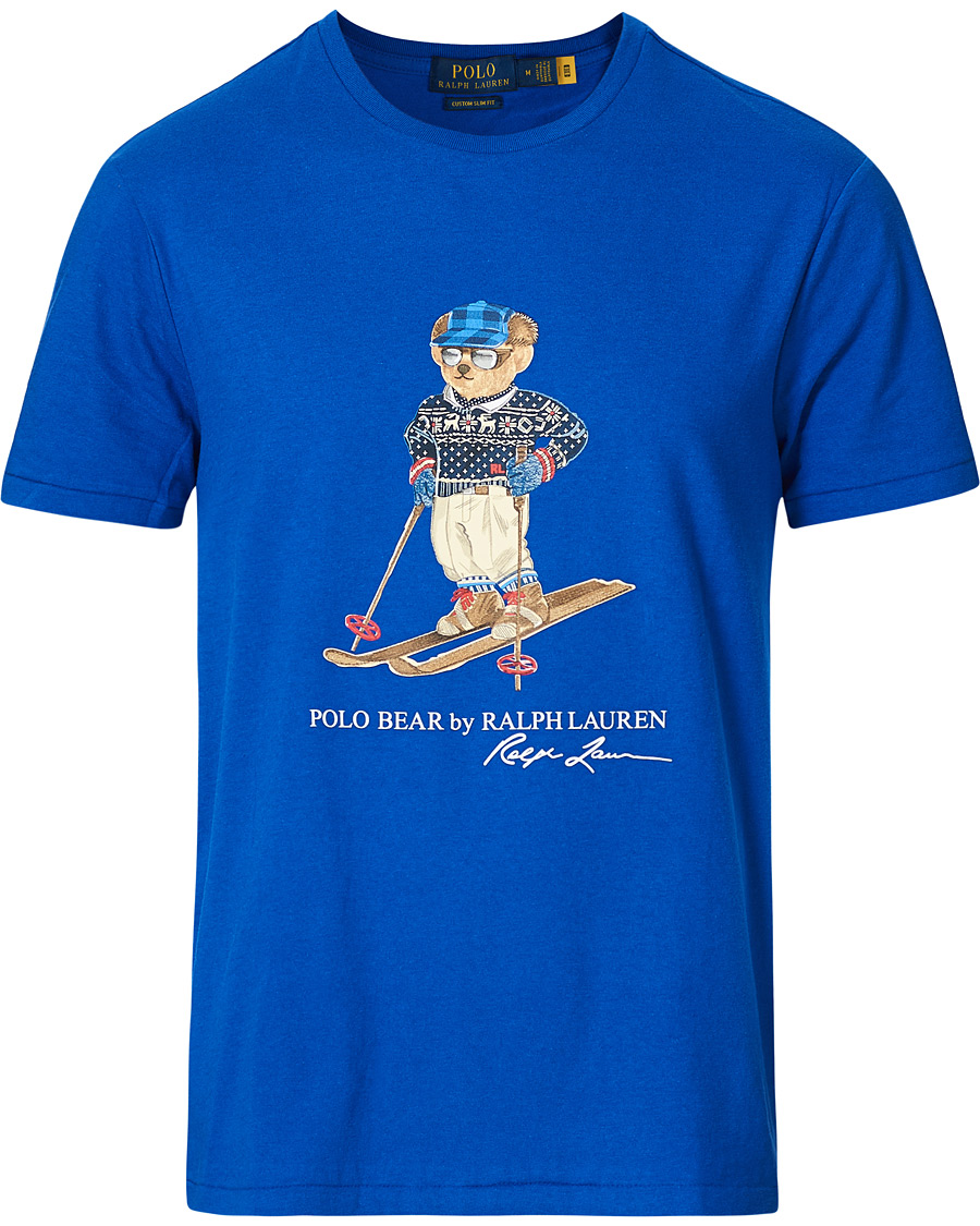 Herr | T-Shirts | Polo Ralph Lauren | Skiing Bear Crew Neck Tee Sapphire Star