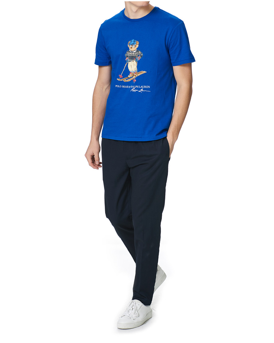 Herr | T-Shirts | Polo Ralph Lauren | Skiing Bear Crew Neck Tee Sapphire Star