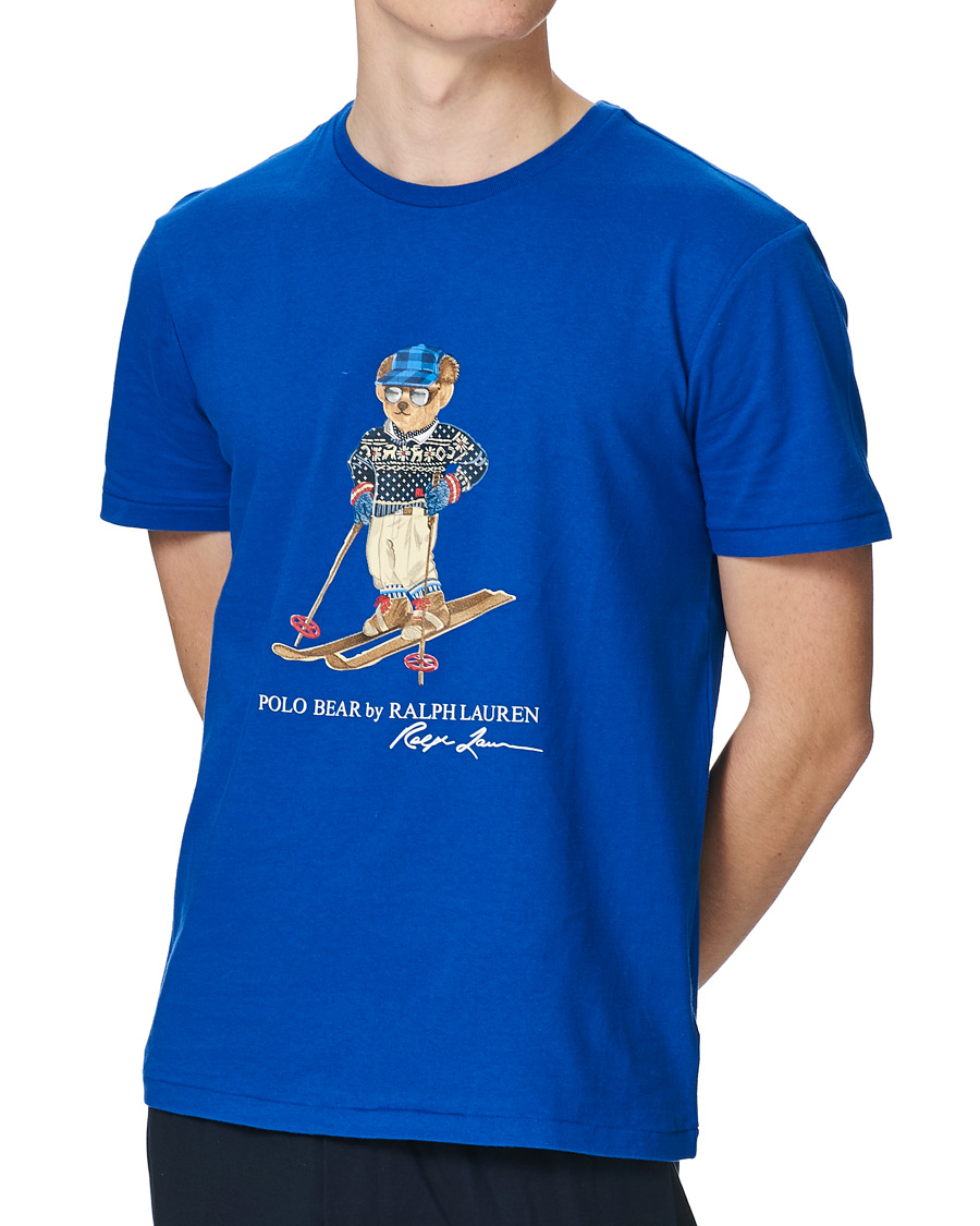 Herr | T-Shirts | Polo Ralph Lauren | Skiing Bear Crew Neck Tee Sapphire Star