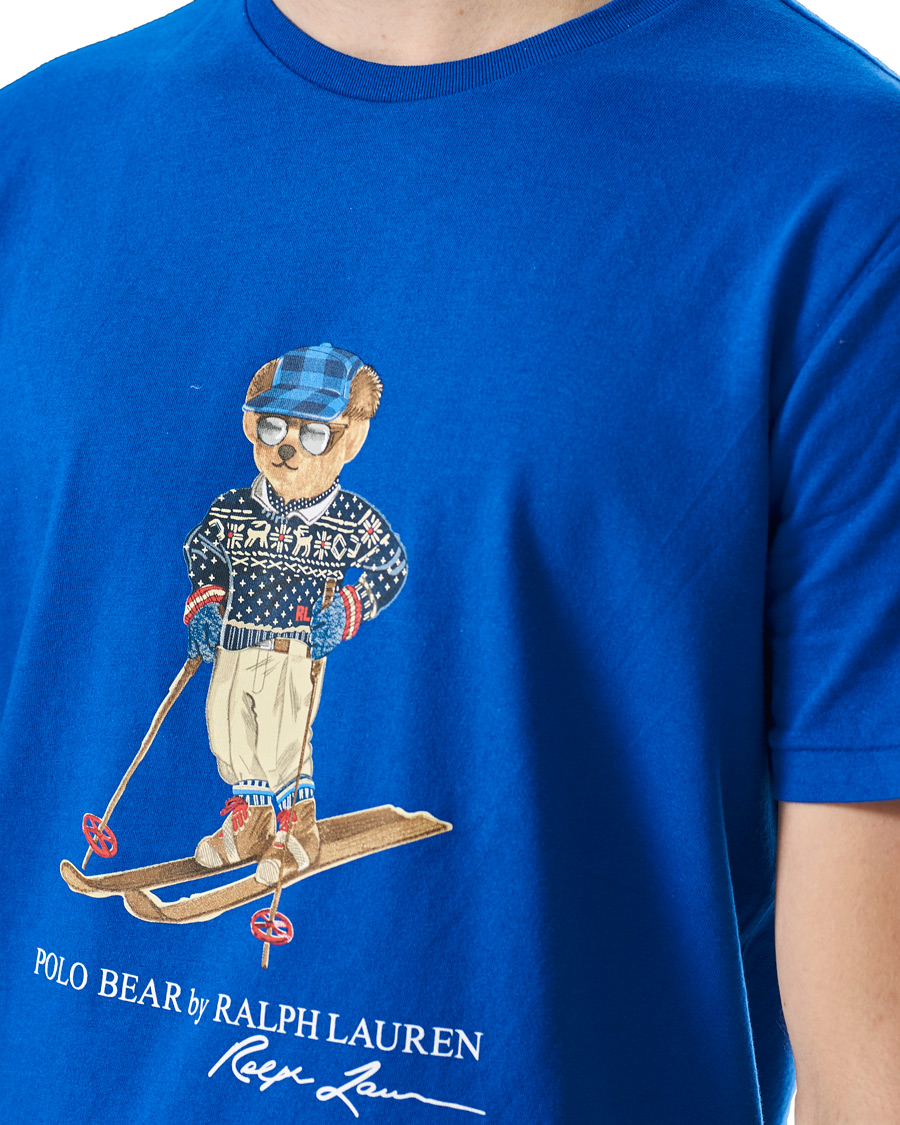 Herr | T-Shirts | Polo Ralph Lauren | Skiing Bear Crew Neck Tee Sapphire Star