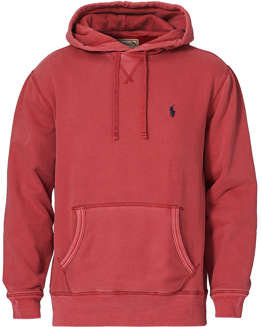 Herr | Tröjor | Polo Ralph Lauren | Garment Dyed Hoodie Northwest Deep Red
