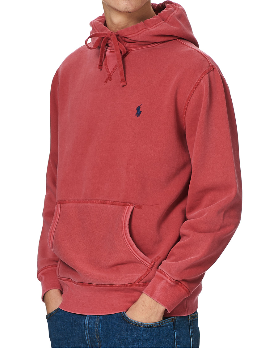 Herr | Tröjor | Polo Ralph Lauren | Garment Dyed Hoodie Northwest Deep Red