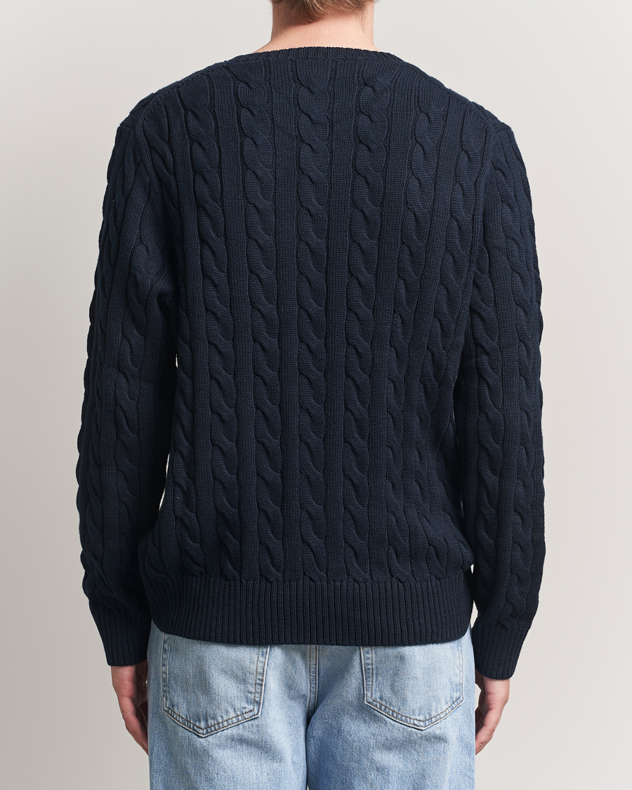 Herr | Tröjor | Polo Ralph Lauren | Cotton Cable Pullover Hunter Navy
