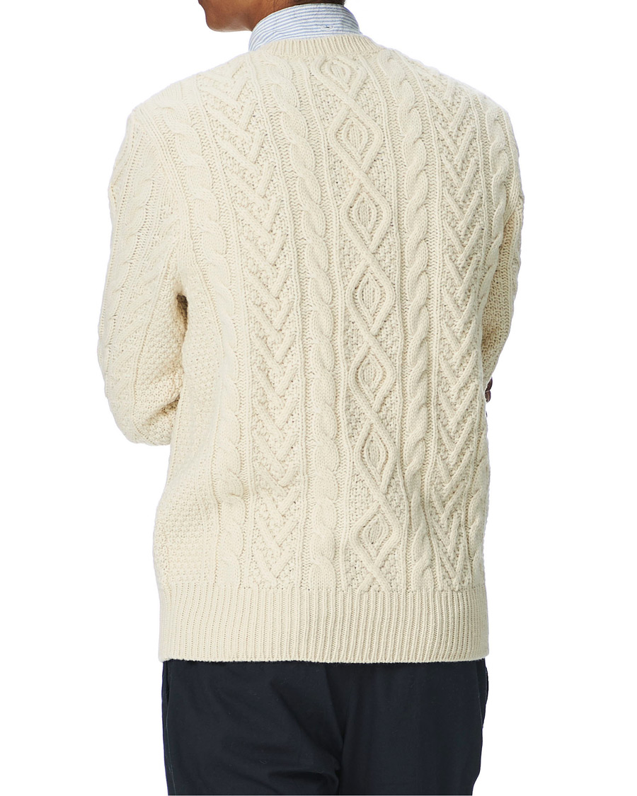 Herr | Tröjor | Polo Ralph Lauren | Wool/Cashmere Structured Knitted Sweater Cream